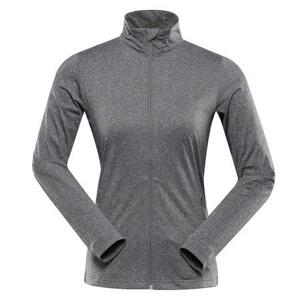 ALPINE PRO Dámská rychleschnoucí mikina GOLLA dk.true gray M-L, neutrální / zemitá