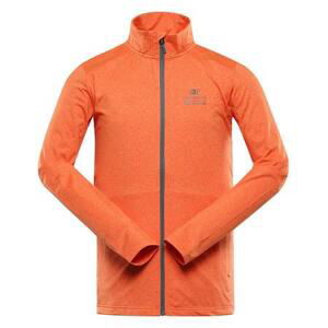 ALPINE PRO Pánská rychleschnoucí mikina GOLL spicy orange XXXXL, Oranžová