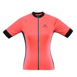 ALPINE PRO Dámský cyklo dres SAGENA diva pink S, Růžová