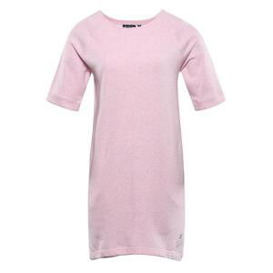 ALPINE PRO Dámské bavlněné šaty MOLEDA roseate spoonbill XL, Růžová