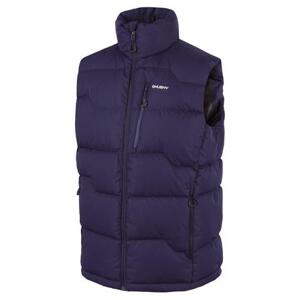 Husky Pánská péřová vesta na zip Deep M dark blue XXL