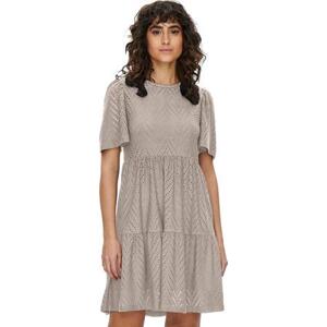 Jacqueline de Yong Dámské šaty JDYCARLA Regular Fit 15254680 Chateau Gray L