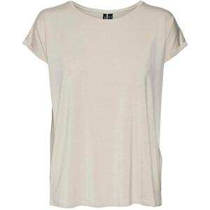 Vero Moda Dámské triko VMAVA Regular Fit 10284468 Silver Lining XS