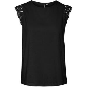 Vero Moda Dámské triko VMEMILY Regular Fit 10305210 Black XS