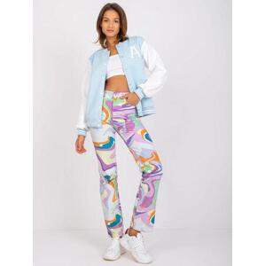 Fashionhunters Dámská mikina Bomber Palma Light Blue Velikost: L / XL