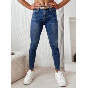 Dstreet NAVY dámské džínové kalhoty modré UY1841 Velikost: XL, Modrá