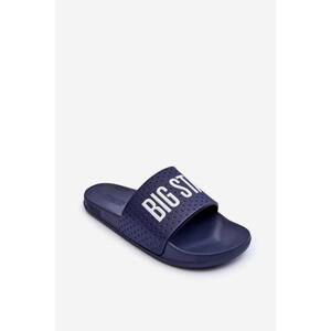 Big Star Shoes Klasické dámské žabky Big Star Navy Blue Velikost: 36, Odstíny, tmavě, modré