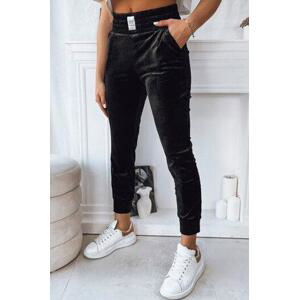 Dstreet FRAGILE dámské kalhoty černé UY1756 Velikost: XL / XXL, Černá