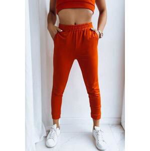 Dstreet Dámské kalhoty MY HONEY oranžové UY1417 XL, Oranžová,
