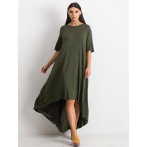 Fashionhunters Khaki oversize šaty: S/M