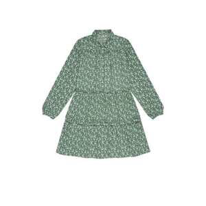 MOODO Vzorované šaty s volánky - xl, Zelená