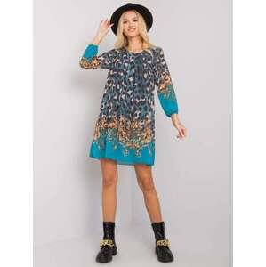Fashionhunters OCH BELLA Marine leopardí šaty S
