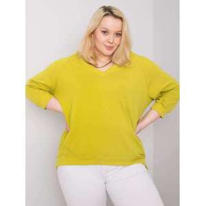 Fashionhunters Halenka-RV-BL-6295.03X-vápno Velikost: 3XL, XXXL