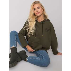 Fashionhunters Velikost mikiny Laylla khaki: ONE SIZE, JEDNA