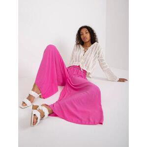 Fashionhunters Růžové kalhoty Velikost: S.