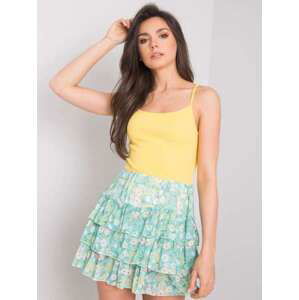 Fashionhunters RUE PARIS Basic Yellow Top L