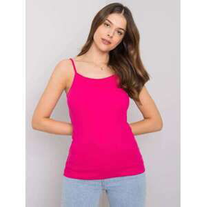 Fashionhunters RUE PARIS Fuchsia Basic Top L