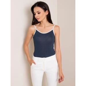 Fashionhunters Ammie navy top Velikost: S