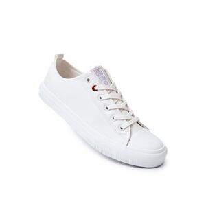 Big Star Shoes Men's Leather sneakers BIG STAR JJ174006 White 44, Bílá