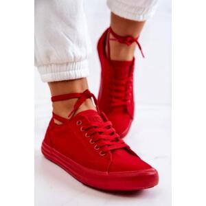 Big Star Shoes Women's Low Sneakers Big Star JJ274068 Red 38, Červená