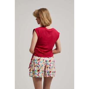 MOODO LADIES TOP L-TS-4060 STRAWBERRY Velikost: XS, ČERVENÉ