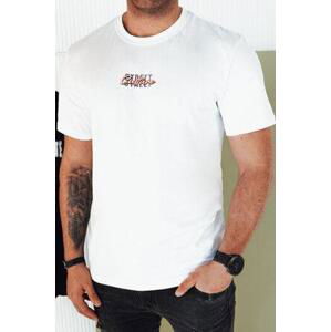 Dstreet Pánské tričko s potiskem bílé RX5421 M, Bílá,