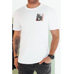 Dstreet Pánské tričko s potiskem bílé RX5481 XXL, Bílá,