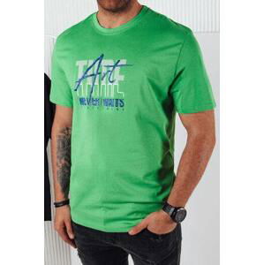 Dstreet Pánské tričko s potiskem, zelené RX5393 XXL, Zelená