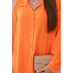 Kesi Dlouhá košile s viskózovou oranžovou UNI, Oranžová, Univerzální
