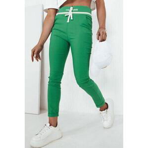 Dstreet TONTA dámské kalhoty zelené UY2032 M/L, Zelená