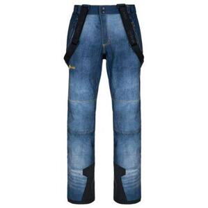 Kilpi Pánské softshellové lyžařské kalhoty JEANSO-M tmavě modré Velikost: 3XL, DBL, XXXL