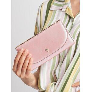 Fashionhunters Elegantní světle růžová peněženka ONE SIZE