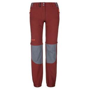 Kilpi Dámské outdoorové kalhoty HOSIO-W tmavě červené Velikost: 34