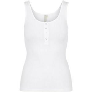 Pieces Dámské tílko PCKITTE Slim Fit 17101438 Bright White XL