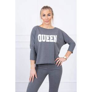 Kesi Sada s Queen print graphite UNI