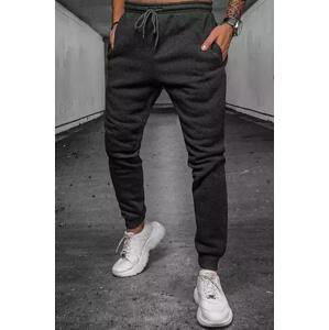 Dstreet Tmavě šedé pánské kalhoty UX3891 XXL