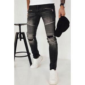 Dstreet Pánské tmavě šedé džínové kalhoty UX4151 s29