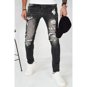 Dstreet Pánské tmavě šedé džínové kalhoty UX4152 s31
