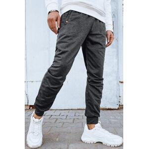 Dstreet Pánské joggers tepláky tmavě šedé UX4120 XL/XXL