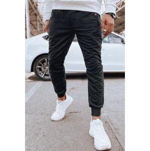 Dstreet Pánské grafitové joggers tepláky UX4122 M/L