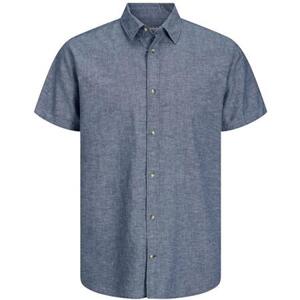 Jack&Jones Pánská košile JJESUMMER Comfort Fit 12248383 Faded Denim M