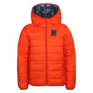 ALPINE PRO Dětská oboustranná bunda hi-therm MICHRO spicy orange varianta pb 92-98