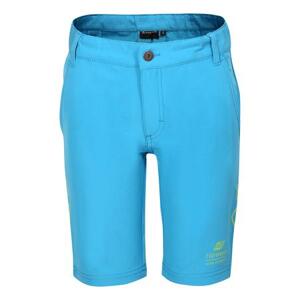 ALPINE PRO Dětské softshellové šortky COLO neon atomic blue 140-146