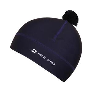 ALPINE PRO Funkční čepice s bambulí ABERE navy M, Modrá