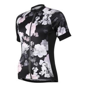 ALPINE PRO Dámský cyklo dres SAGENA black varianta pb S, Černá