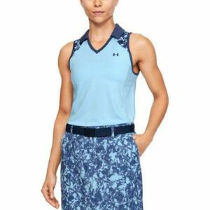 Under Armour Dámské triko s límečkem Zinger Sleeveless Blocked Polo blue frost S