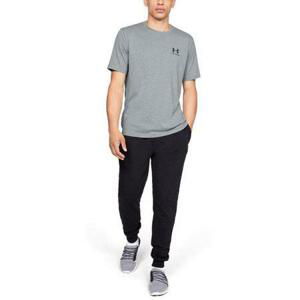 Under Armour Pánské triko Sportstyle Left Chest SS steel light heather /  / black XXL