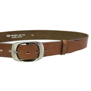 Penny Belts Dámský kožený opasek 72NKS-48 brown 100 cm