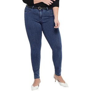 ONLY CARMAKOMA Dámské džíny CARTHUNDER Skinny Fit 15174945 Medium Blue Denim XXL