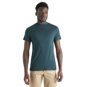 Pánské merino triko krátký rukáv ICEBREAKER Mens Merino 150 Ace SS Tee, Fathom Green velikost: M